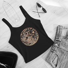 Load image into Gallery viewer, Women’s Micro-Rib Tank Top: Women's Cotton Tank Top: Qing Dynasty Dragon Medallion Graphic Tee | 17th Century Chinese Textile Art | Unknown Artist Collection