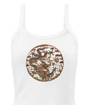 Load image into Gallery viewer, Women’s Micro-Rib Tank Top: Women's Cotton Tank Top: Qing Dynasty Dragon Medallion Graphic Tee | 17th Century Chinese Textile Art | Unknown Artist Collection