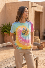 Load image into Gallery viewer, Hibiscus Cotton Oversized Tie-Dye T-shirt, 100% US Grown Cotton