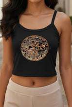 Load image into Gallery viewer, Women’s Micro-Rib Tank Top: Women's Cotton Tank Top: Qing Dynasty Dragon Medallion Graphic Tee | 17th Century Chinese Textile Art | Unknown Artist Collection