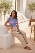 Load image into Gallery viewer, Vintage Phoenix + Floral Print Crop Tee- Baby Pink