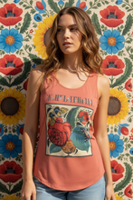Load image into Gallery viewer, Firebird 1920s Magazine Poly Tank, Vintage Art Print, Boho Festival Top