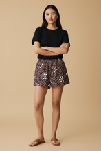 Load image into Gallery viewer, Flower & Vine Cotton Shorts in Wood Rose