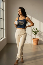 Load image into Gallery viewer, Women’s Micro-Rib Tank Top: Women's Cotton Tank Top: Qing Dynasty Dragon Medallion Graphic Tee | 17th Century Chinese Textile Art | Unknown Artist Collection