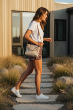 Load image into Gallery viewer, Flower & Vine Cotton Shorts in Wood Rose