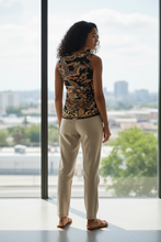 Load image into Gallery viewer, Women's Cotton Tank Top: Qing Dynasty Dragon Medallion Graphic Tee | 17th Century Chinese Textile Art | Unknown Artist Collection
