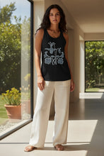 Load image into Gallery viewer, Columbine Art Nouveau Women’s Fitted Racerback Tank Top