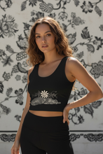 Load image into Gallery viewer, Tiger Passionflower Cotton Crop Top