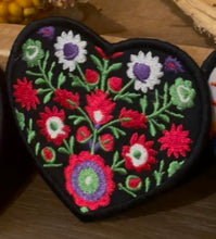 Load image into Gallery viewer, Floral Folk Art Patch, Embroidered Patch