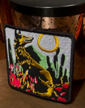 Load image into Gallery viewer, Coyote Moon Art Patch, Embroidered Patch