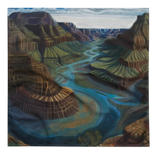 Load image into Gallery viewer, Horseshoe Bend All-over print Bandana, Original Oil Painting by Melodia