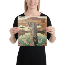 Load image into Gallery viewer, Large Canvas Reproduction, Mirage Painting, Cheetah Art, Oil Painting by Melodia, Fine Art Reproduction