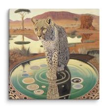 Load image into Gallery viewer, Large Canvas Reproduction, Mirage Painting, Cheetah Art, Oil Painting by Melodia, Fine Art Reproduction