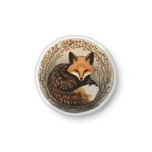 Load image into Gallery viewer, Fox Decor Pillow, Cute, Rustic Fox Design, Woods, Forest, Nature, Animal Pillow, Original Art by Melodia