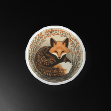 Load image into Gallery viewer, Fox Decor Pillow, Cute, Rustic Fox Design, Woods, Forest, Nature, Animal Pillow, Original Art by Melodia