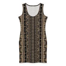 Load image into Gallery viewer, Cotton Bodycon Dress: Shakti Lace, Boho Summer Dress, Lace Inspired, Fesitval, Comfortable, Casual Dress
