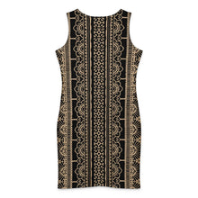 Load image into Gallery viewer, Cotton Bodycon Dress: Shakti Lace, Boho Summer Dress, Lace Inspired, Fesitval, Comfortable, Casual Dress