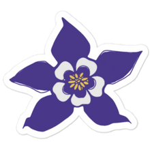 Load image into Gallery viewer, Columbine Flower Sticker, Art Sticker