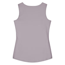 Load image into Gallery viewer, Melodia Gallery Women's light purple 100% cotton tank top with vintage butterfly art nouveau graphic