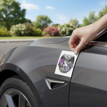 Load image into Gallery viewer, Melodia Gallery Colorado car magnet featuring state flowers and mountains with a matte finish.