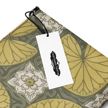 Load image into Gallery viewer, Melodia Gallery Water Lilies Art Nouveau Crossbody Bag in faux leather with yellow and green floral pattern.