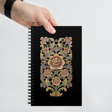 Load image into Gallery viewer, Balinese Floral Spiral Notebook, Art Notebook, Featuring Original Art by Melodia