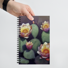 Load image into Gallery viewer, Prickly Pears in Bloom Notebook, Art Notebook, Original Oil Painting by Melodia