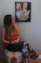 Load image into Gallery viewer, Blooming Echeveria Original Oil Painting