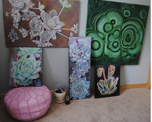 Load image into Gallery viewer, Echeveria I Succulent Original Oil Painting