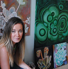 Load image into Gallery viewer, Malachite Original Oil Painting