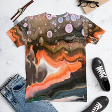 Load image into Gallery viewer, Geode Painting, Original Art by Melodia All Over Sublimation Printed on Women's T-shirt, Elemental, Earthy, Boho, Geological Clothing Top