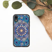 Load image into Gallery viewer, Vishuddha Mandala Biodegradable iPhone Case, Original Art by Melodia, Printed on Eco-Friendly Phone Case, Sustainable, Sacred Geometry