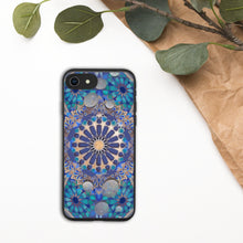 Load image into Gallery viewer, Vishuddha Mandala Biodegradable iPhone Case, Original Art by Melodia, Printed on Eco-Friendly Phone Case, Sustainable, Sacred Geometry