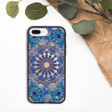 Load image into Gallery viewer, Vishuddha Mandala Biodegradable iPhone Case, Original Art by Melodia, Printed on Eco-Friendly Phone Case, Sustainable, Sacred Geometry