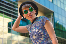 Load image into Gallery viewer, Blue Vishuddha Mandala Women's AOP Cut & Sew Tee