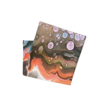 Load image into Gallery viewer, Geode Face Mask/Headband/Neck Gaiter, Fine Art, Original Painting by Melodia Sublimation Printed on Face Covering, Boho, Geological