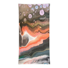 Load image into Gallery viewer, Geode Face Mask/Headband/Neck Gaiter, Fine Art, Original Painting by Melodia Sublimation Printed on Face Covering, Boho, Geological