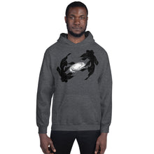Load image into Gallery viewer, Koi Fish Hoodie, Unisex Hoodie, Art by Melodia, Galaxy, Koi, Boho, Modern, Drawing, Art Fashion