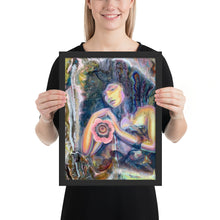 Load image into Gallery viewer, Virgo Oil Painting Print, Framed Poster, Original Art by Melodia, Zodiac, Astrology Inspired Art, Decor, Boho, Modern, Contemporary,Eclectic