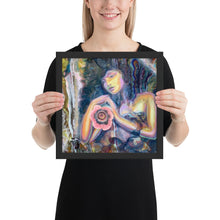 Load image into Gallery viewer, Virgo Oil Painting Print, Framed Poster, Original Art by Melodia, Zodiac, Astrology Inspired Art, Decor, Boho, Modern, Contemporary,Eclectic