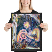 Load image into Gallery viewer, Virgo Oil Painting Print, Framed Poster, Original Art by Melodia, Zodiac, Astrology Inspired Art, Decor, Boho, Modern, Contemporary,Eclectic