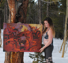 Load image into Gallery viewer, The Tiger Hunt Original Oil Painting