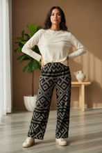 Load image into Gallery viewer, Rushnyk Cotton Wide Leg Pants, Loungewear, Comfortable, Boho, Casual Cotton Pants
