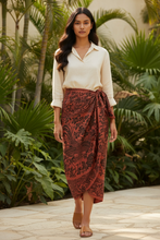Load image into Gallery viewer, Phoenix + Floral Sarong Scarf
