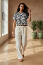 Load image into Gallery viewer, Floral + Vine Art Nouveau All-Over Print Crop Tee
