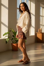 Load image into Gallery viewer, Cotton Shorts, Vintage Chinese Inspired, Unisex Fit, Yoga, Boho, Casual Shorts
