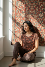 Load image into Gallery viewer, Vintage Phoenix + Floral Print Crop Tee
