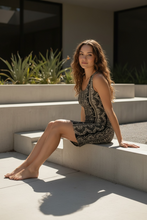 Load image into Gallery viewer, Cotton Bodycon Dress: Shakti Lace, Boho Summer Dress, Lace Inspired, Fesitval, Comfortable, Casual Dress
