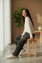 Load image into Gallery viewer, Rushnyk Cotton Wide Leg Pants, Loungewear, Comfortable, Boho, Casual Cotton Pants

