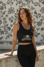 Load image into Gallery viewer, Tiger Passionflower Cotton Crop Top
